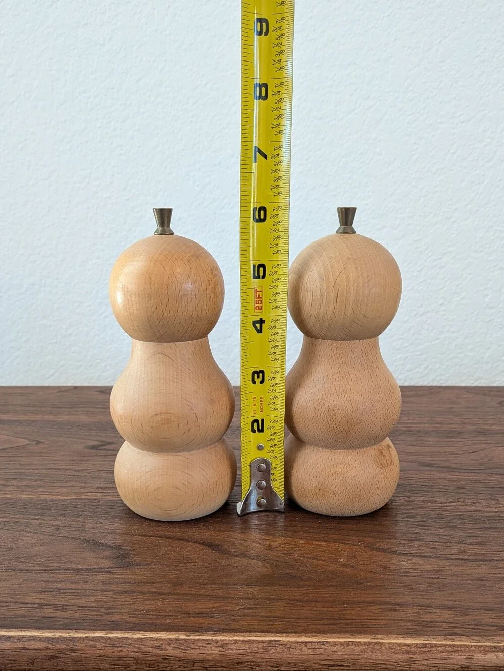 Vintage Denmark Mid-Century Salt And Pepper Grinders 6